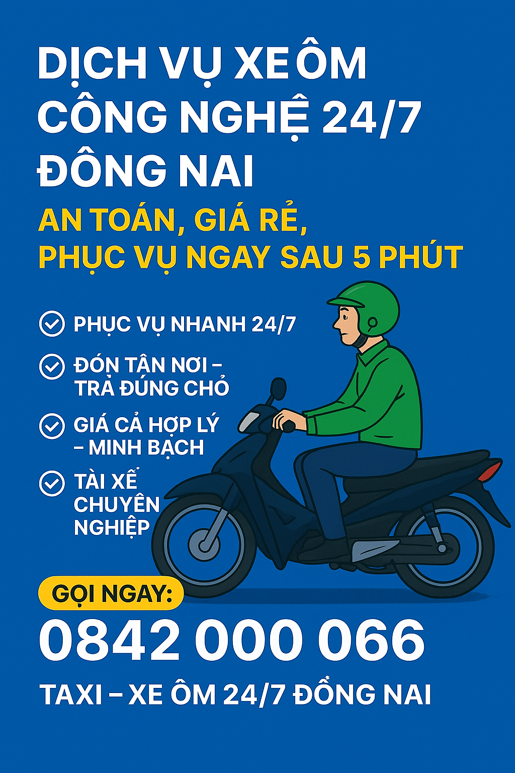 TXO247DN – Taxi Xe Ôm 247 Đồng Nai