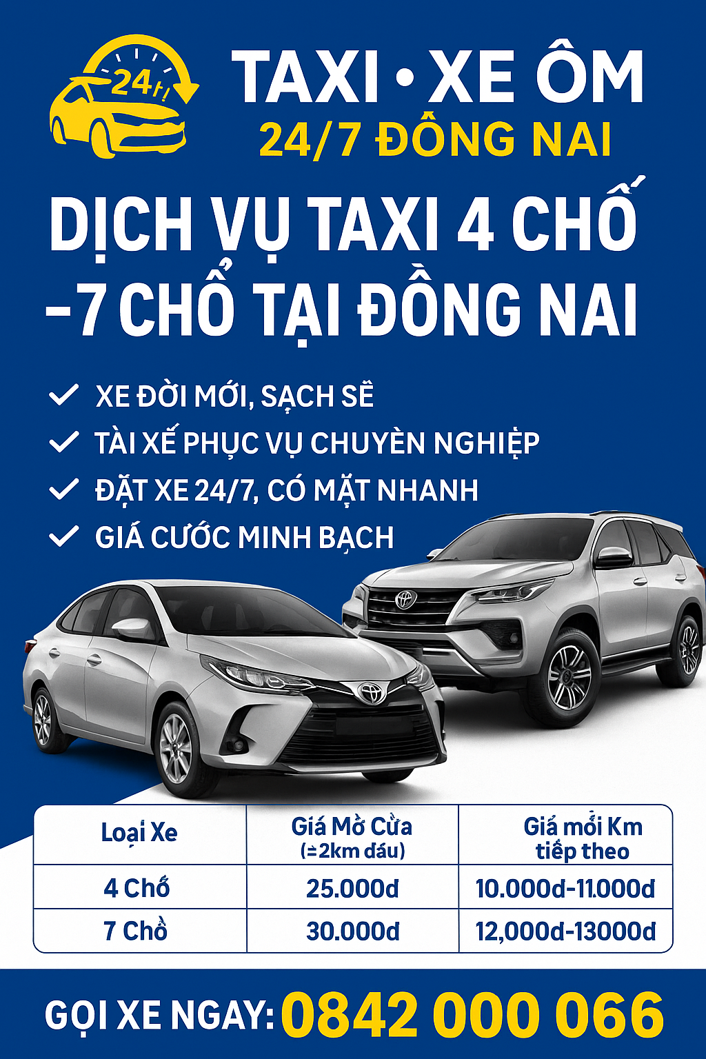 TXO247DN – Taxi Xe Ôm 247 Đồng Nai