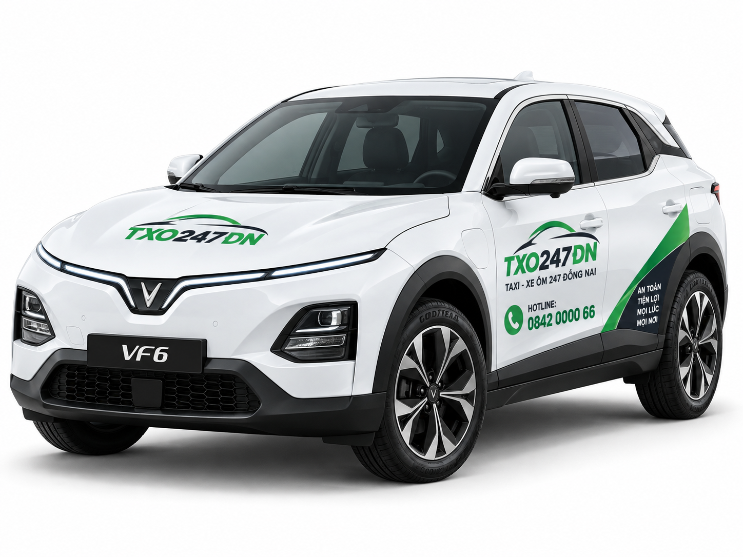 Taxi Điện VF6 Đồng Nai – tìm hiểu xe SUV điện 5 chỗ, kiểm tra hành trình, bảng giá theo km và đặt xe qua Hotline/Zalo 0842 0000 66.