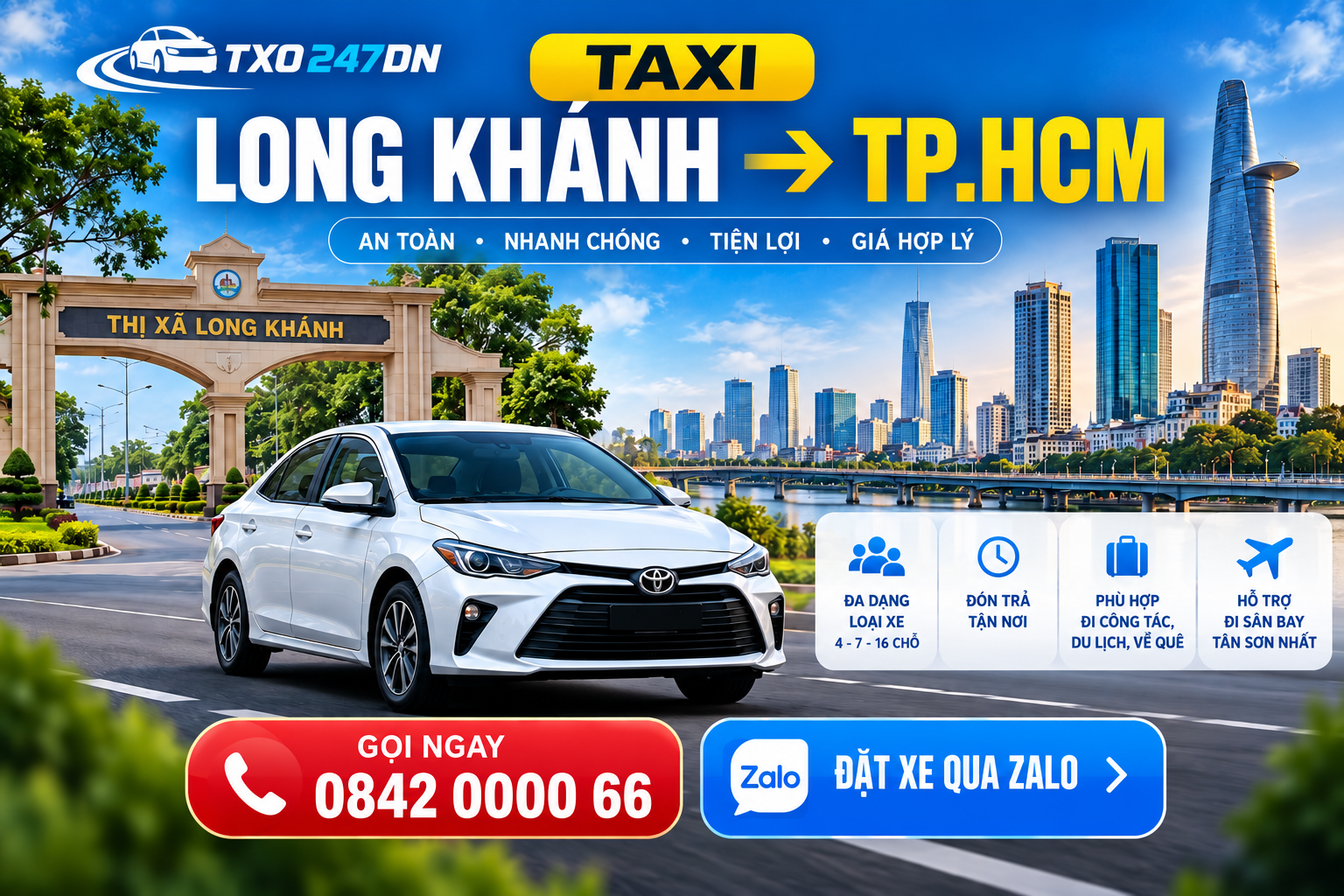 Taxi Long Khánh Đi TP.HCM