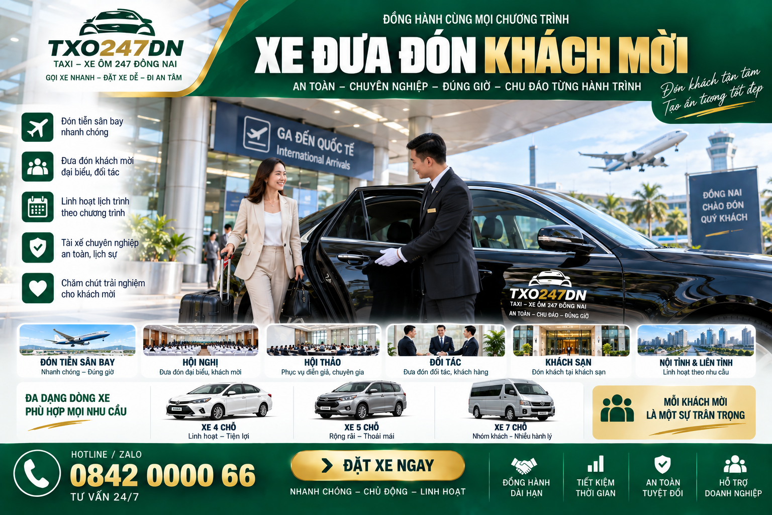 Taxi Đưa Đón Khách Mời