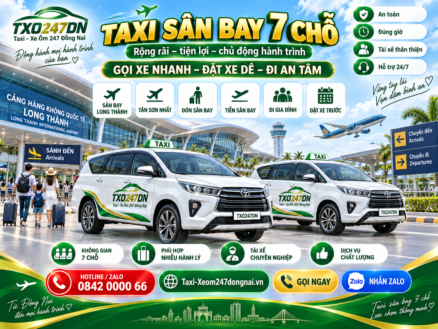 Taxi sân bay 7 chỗ